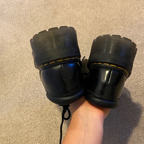 Dr. Martens Black 8053 Quad Platform Loafers Shoes - Picture 5 of 8